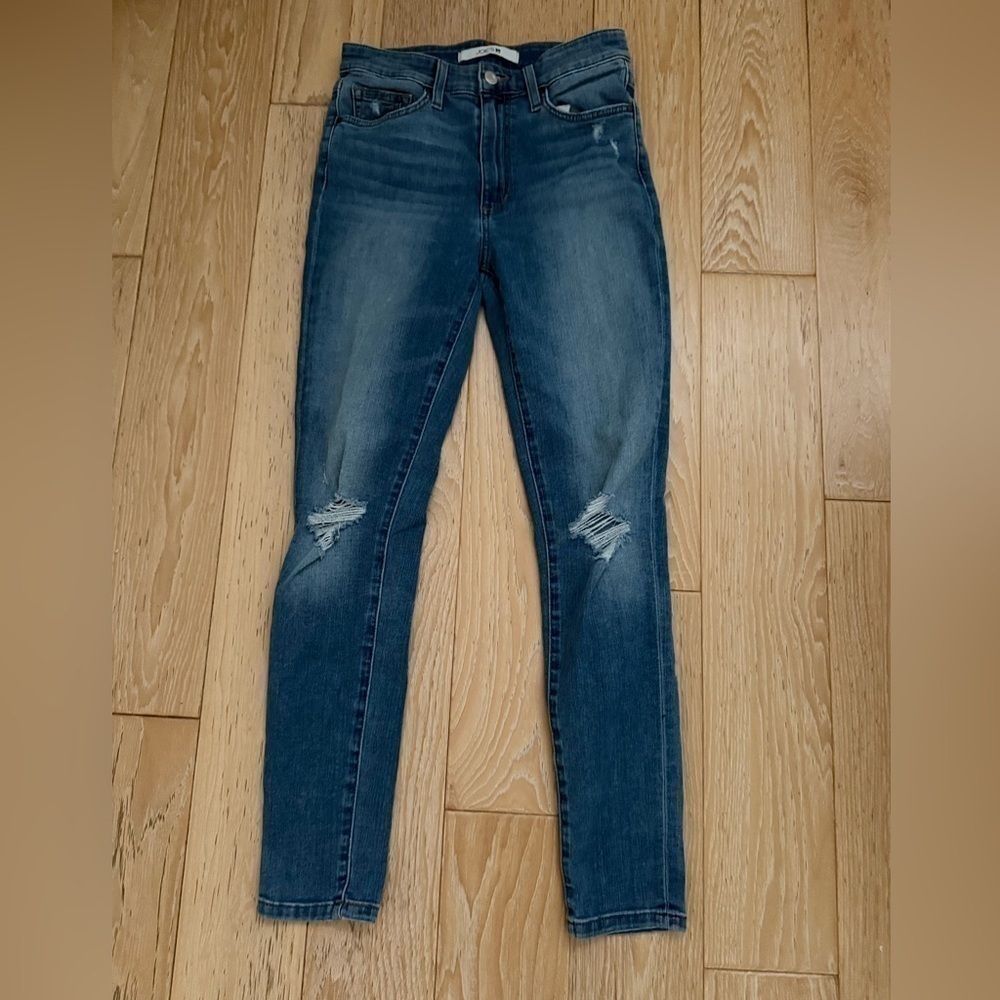 Joe jeans women’s‎ high rise skinny with distressed detail Y2K size 26 - Picture 2 of 6